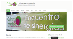 Desktop Screenshot of culturadecambio.com